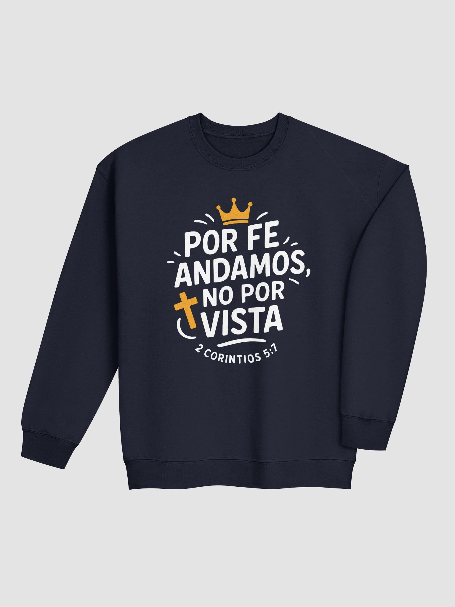 Sudadera Unisex Cuello Redondo | Por fe andamos no por vista product image (8)