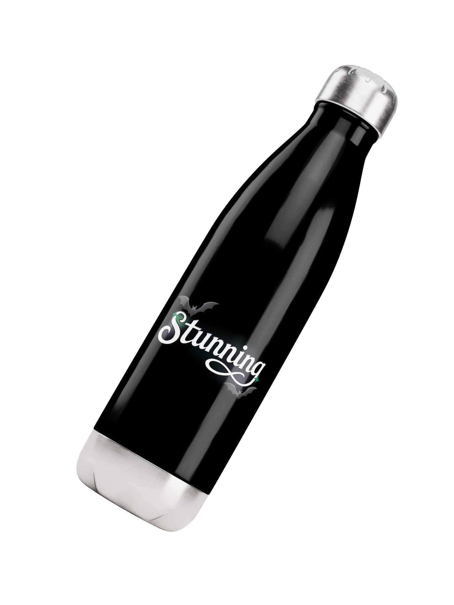 Stunning in White Insulated Water Bottle product image (4)