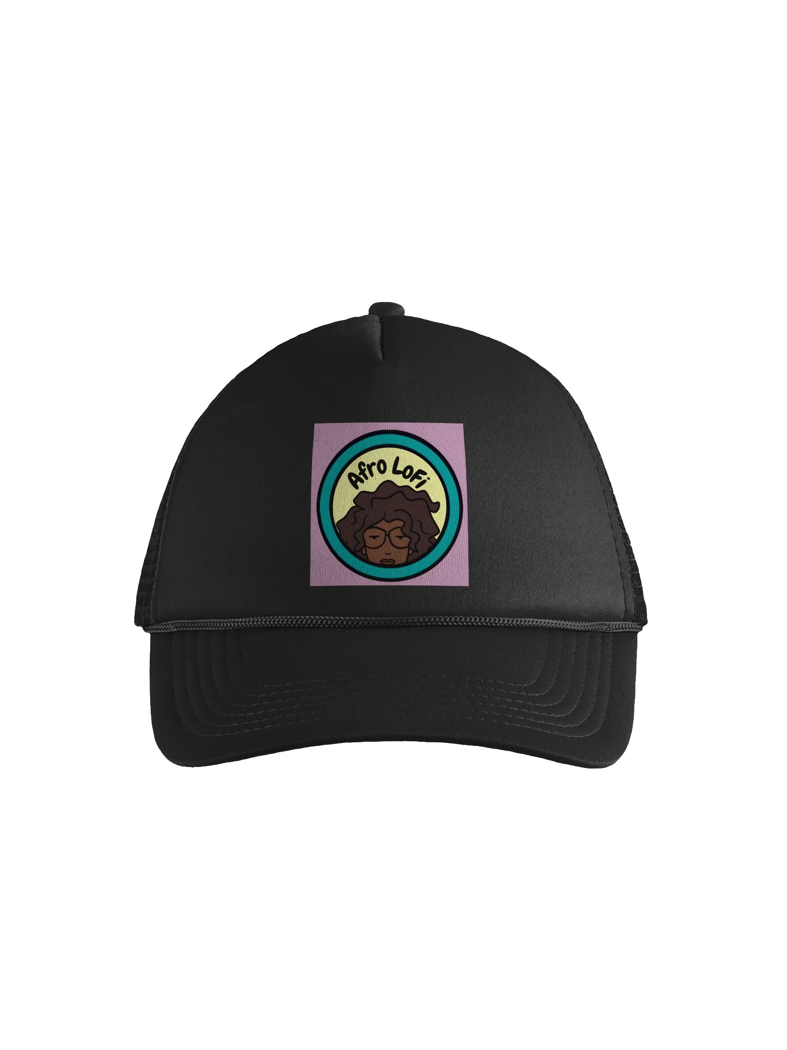 Afro LoFi Music Logo Trucker Hat product image (2)