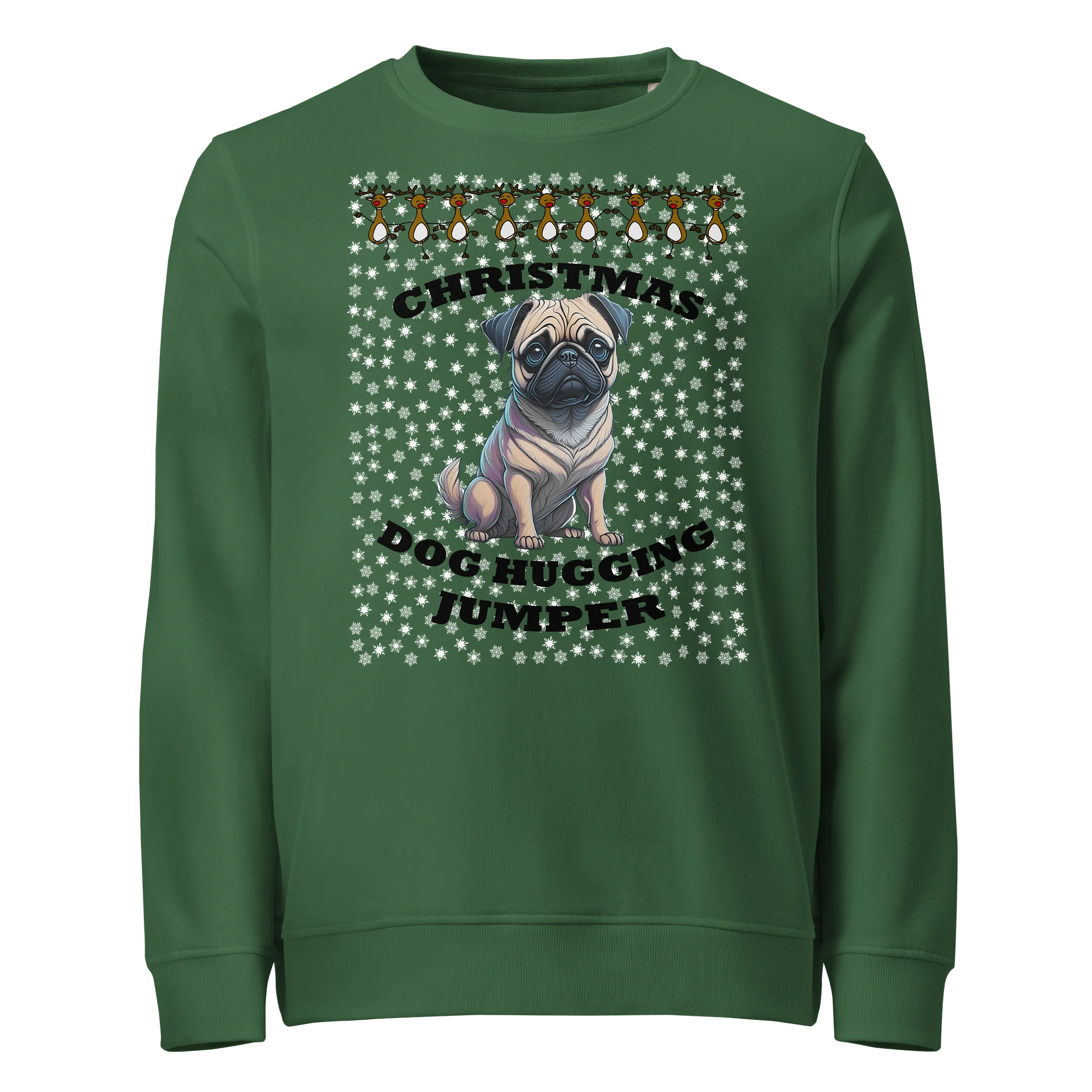 Christmas Dog Hugging, Pug product image (5)