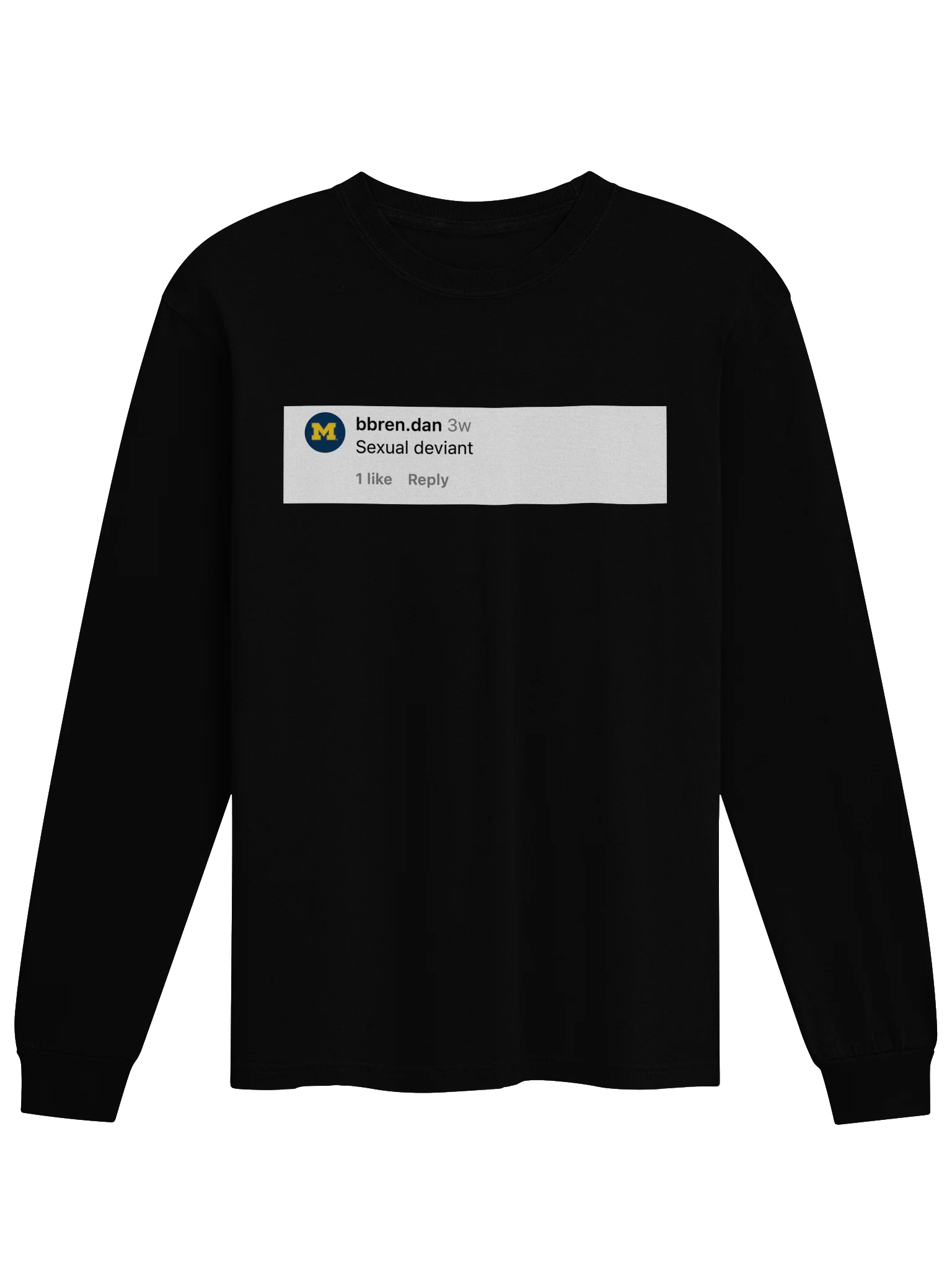 Sexual Deviant comment long sleeve tee product image (3)