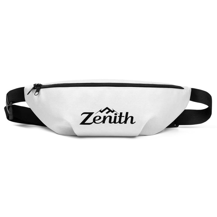 Zenith All-Over Print Fanny Pack - Minimalist White Design product image (1)