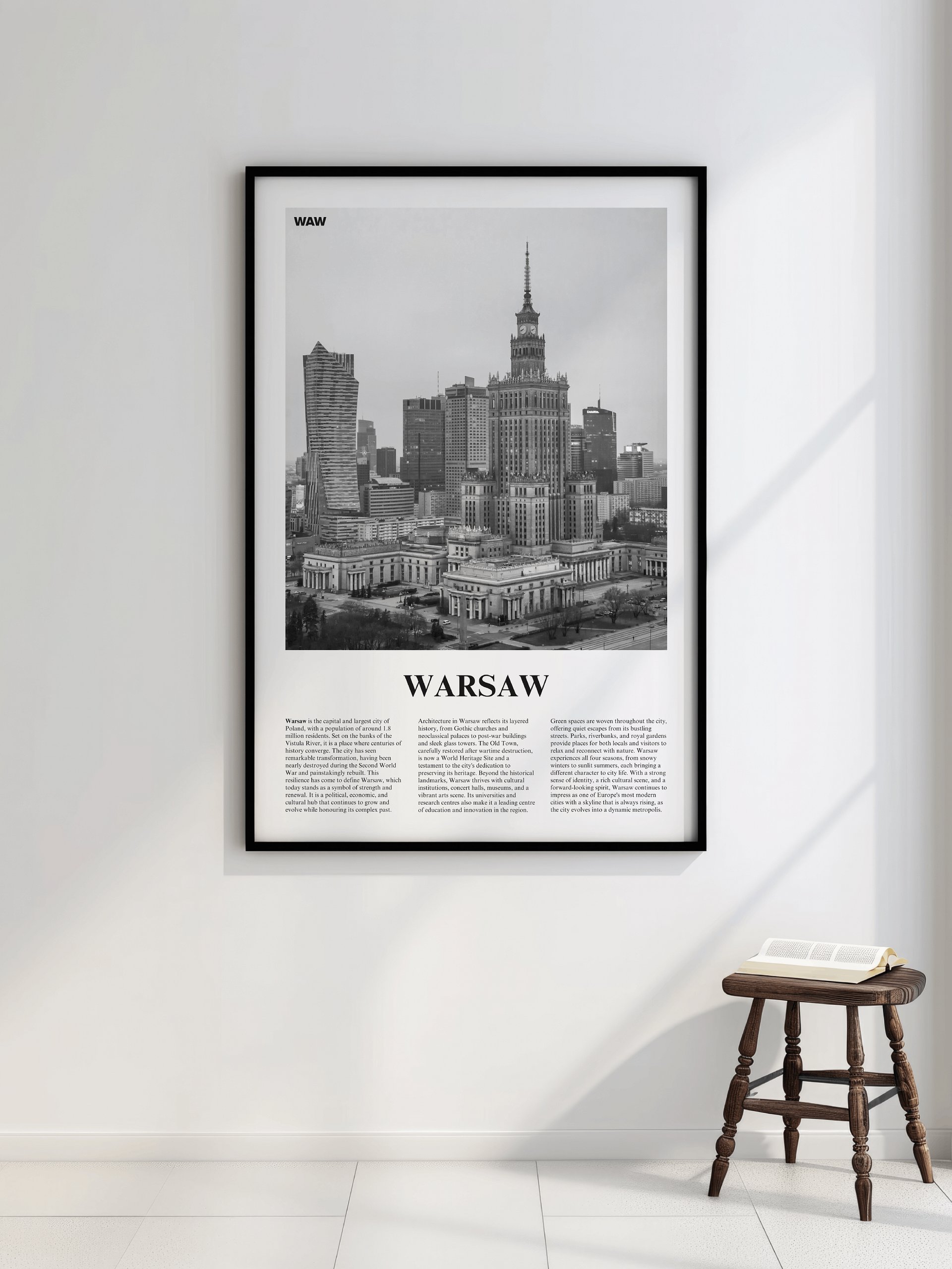 Warsaw 01 Newspaper Poster | Framed product image (2)