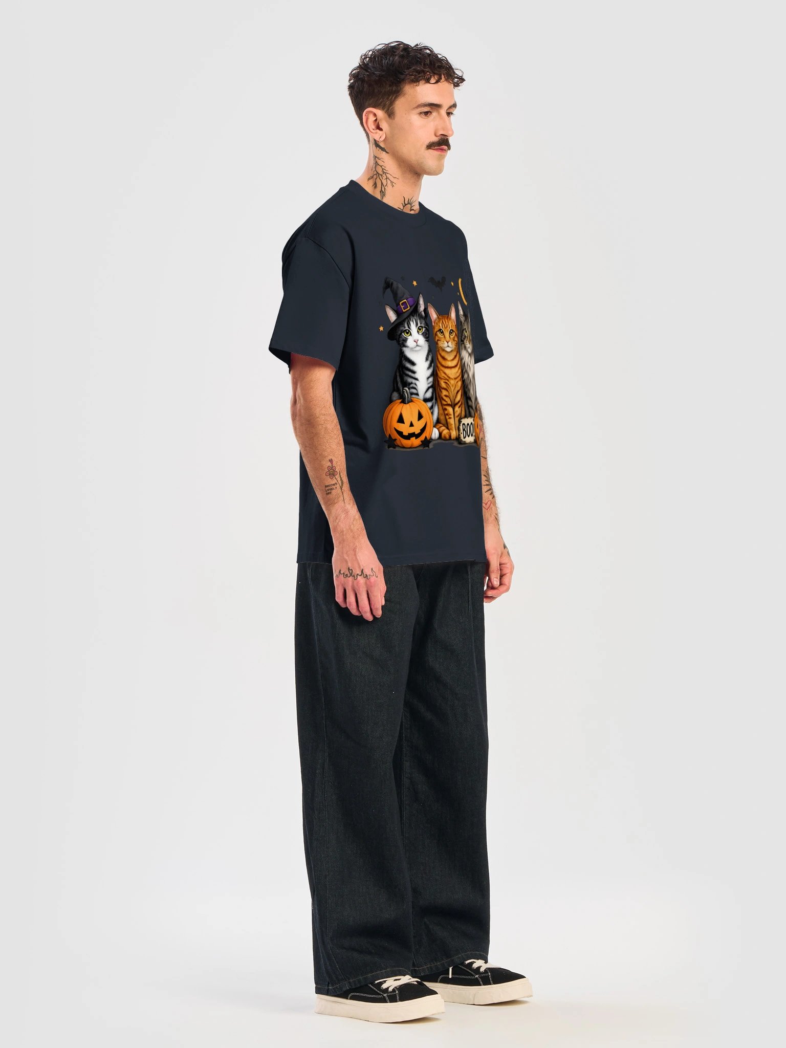 Cute Spooky Cat Trio T-Shirt product image (23)