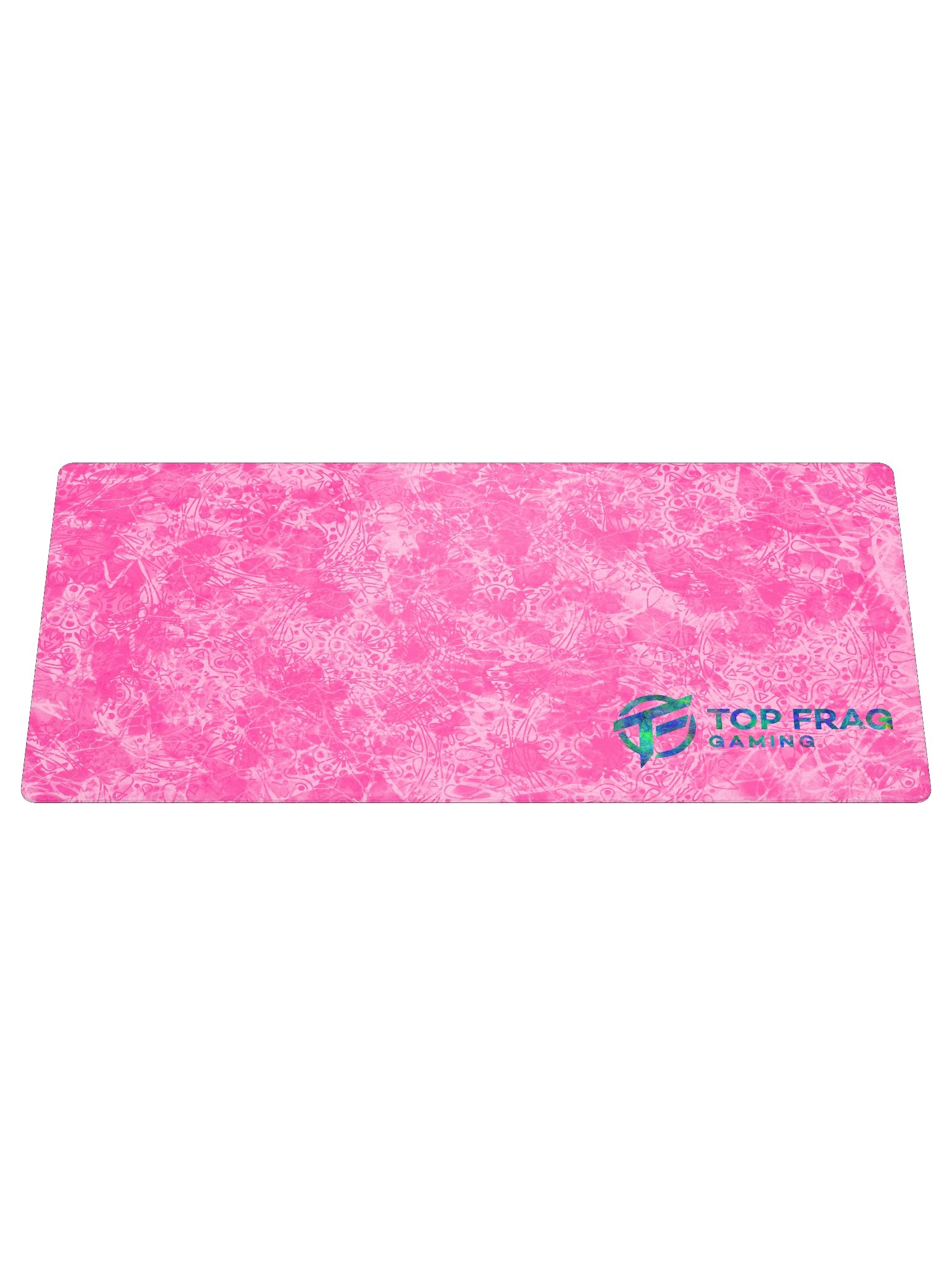 TopFrag™ Gaming Mouse Pad - Pink with Blue/Green Logo product image (1)