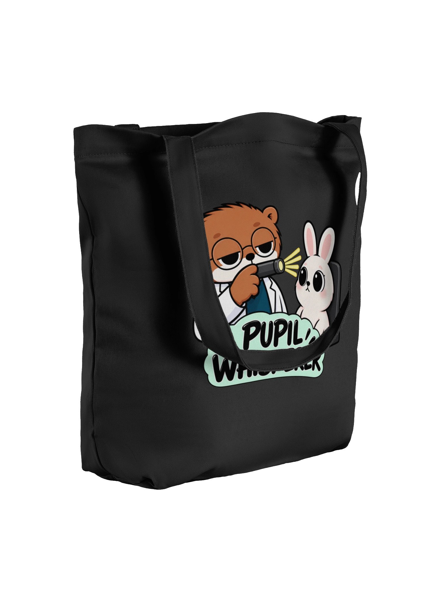 Sleepy Optometrist Pupil Whisperer Black Tote product image (7)