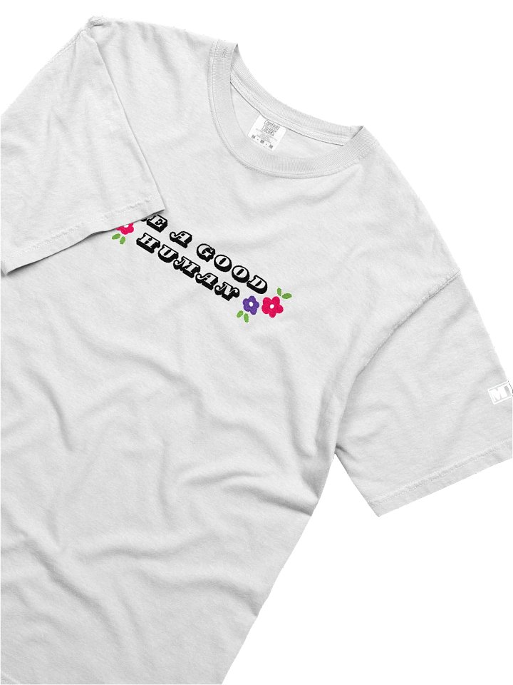 Be A Good Human Flower Power Embroidered Tee product image (2)