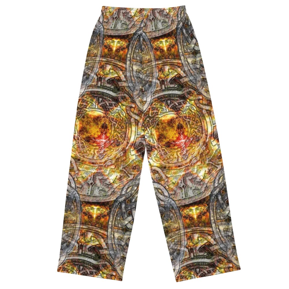 Gold and Silver Celtic Knot Wideleg Pants product image (1)