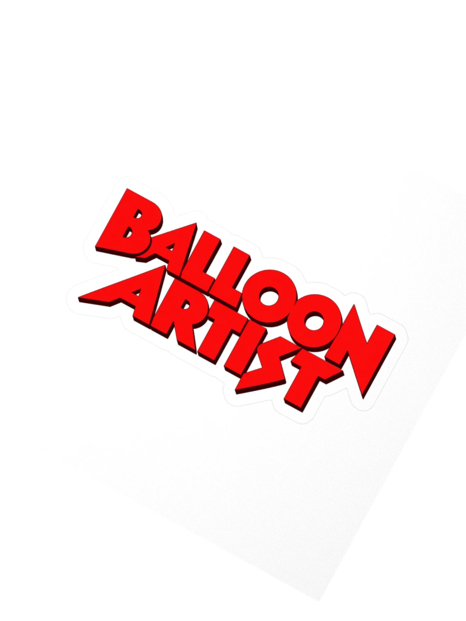 Balloon Artist Playfully Wicked Kiss Cut Sticker product image (2)