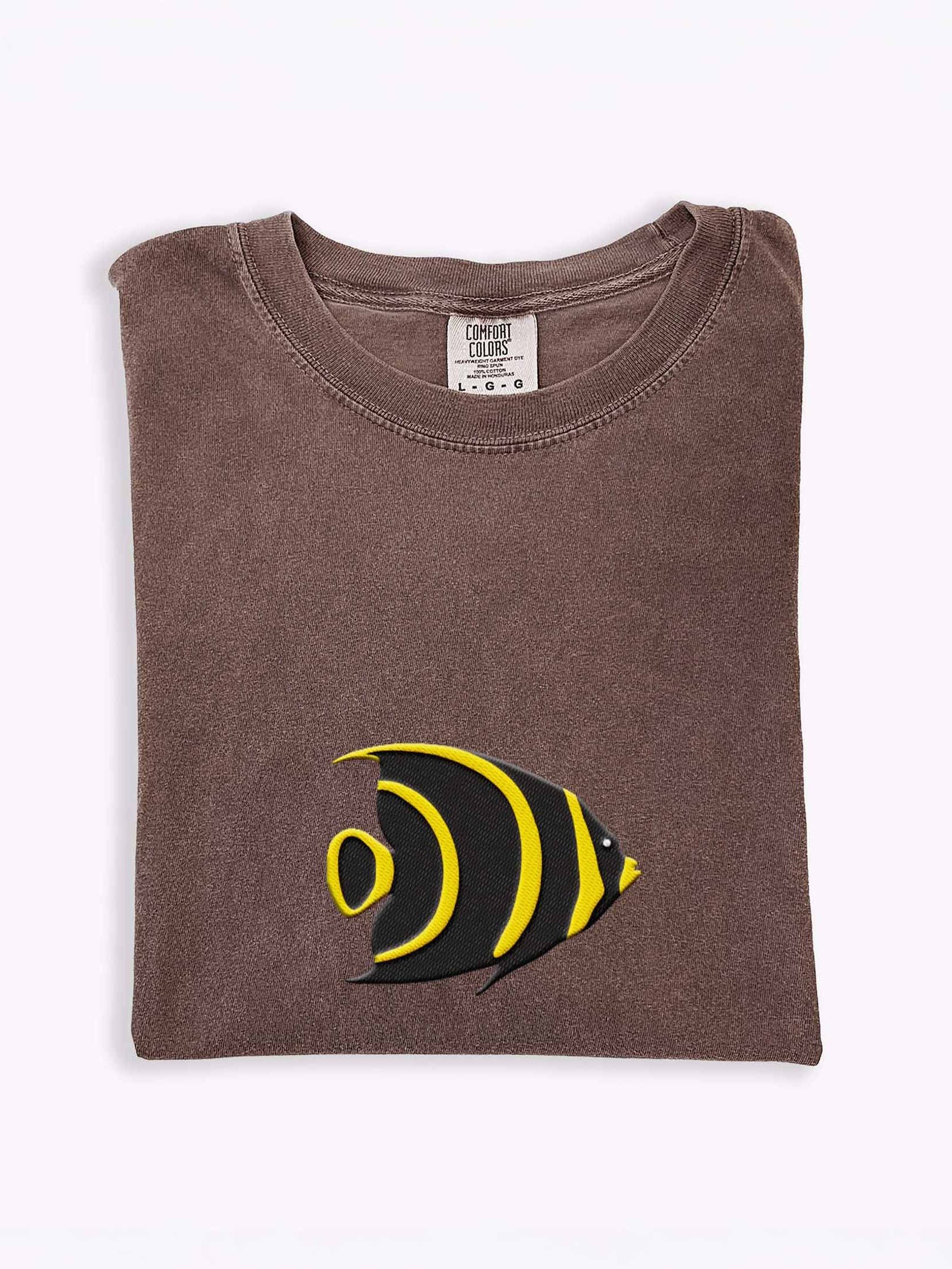 Juvenile French Angelfish Embroidered Premium Shirt | Saltwater Reef Aquarium Fish & Marine Life Apparel product image (1)