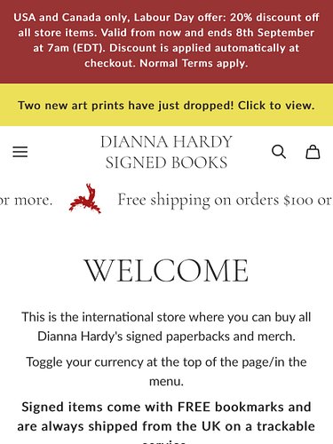 Labour Day offer is still valid until early Tuesday morning! US and Canada only 👉 store.diannahardy.com

#labourday #bookshel...