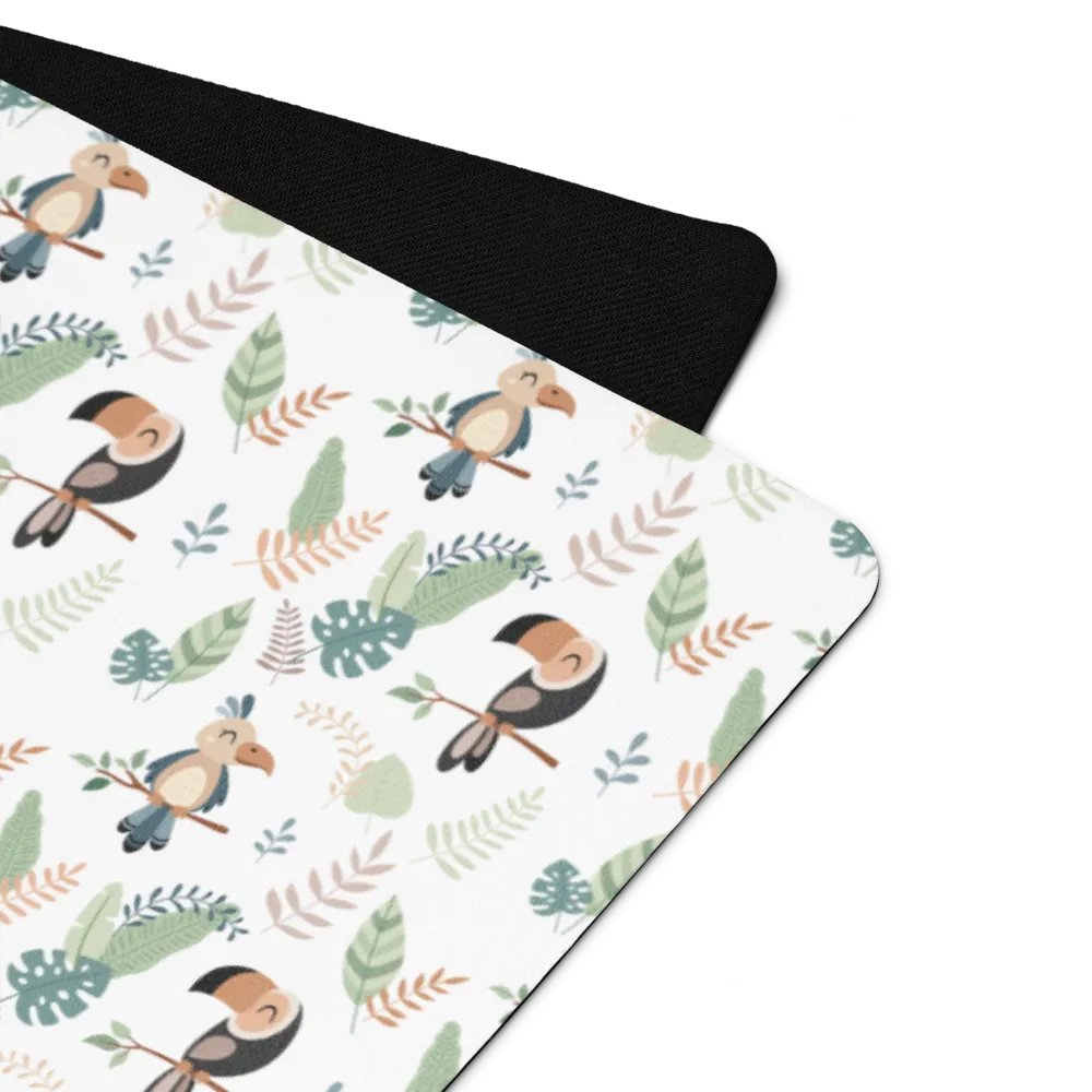 Cute Birds in a Jungle Yoga Mat by Treasure Pie product image (7)