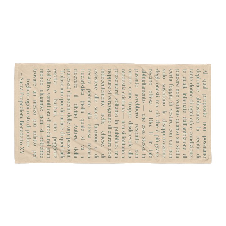 Sacra Propediem Beach Towel product image (1)