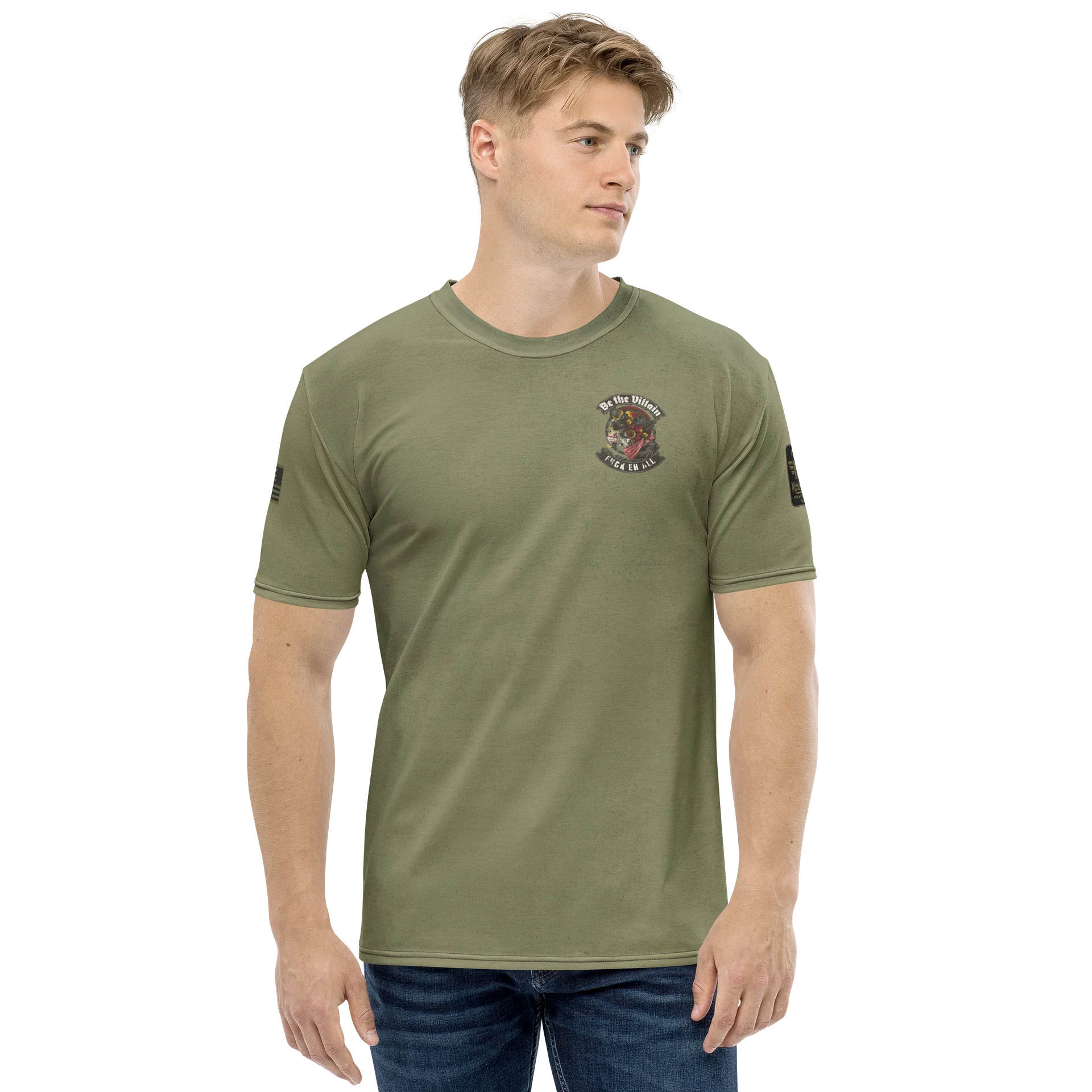 Be the Villain MötoGraffitti Tee in OD Green product image (2)