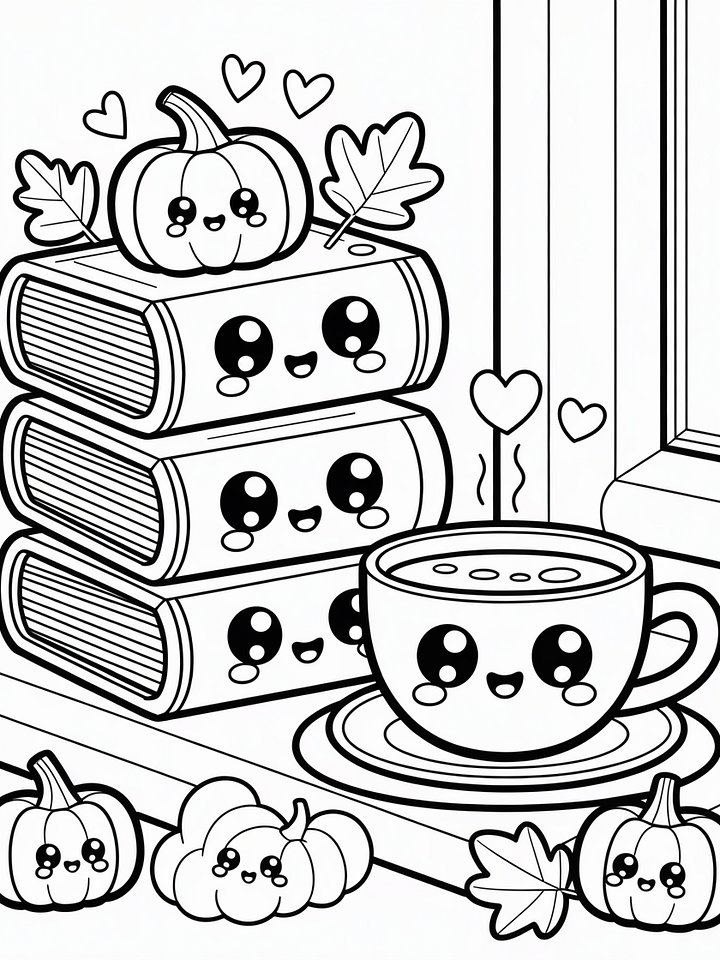 Cozy Autumn Coloring Book product image (2)