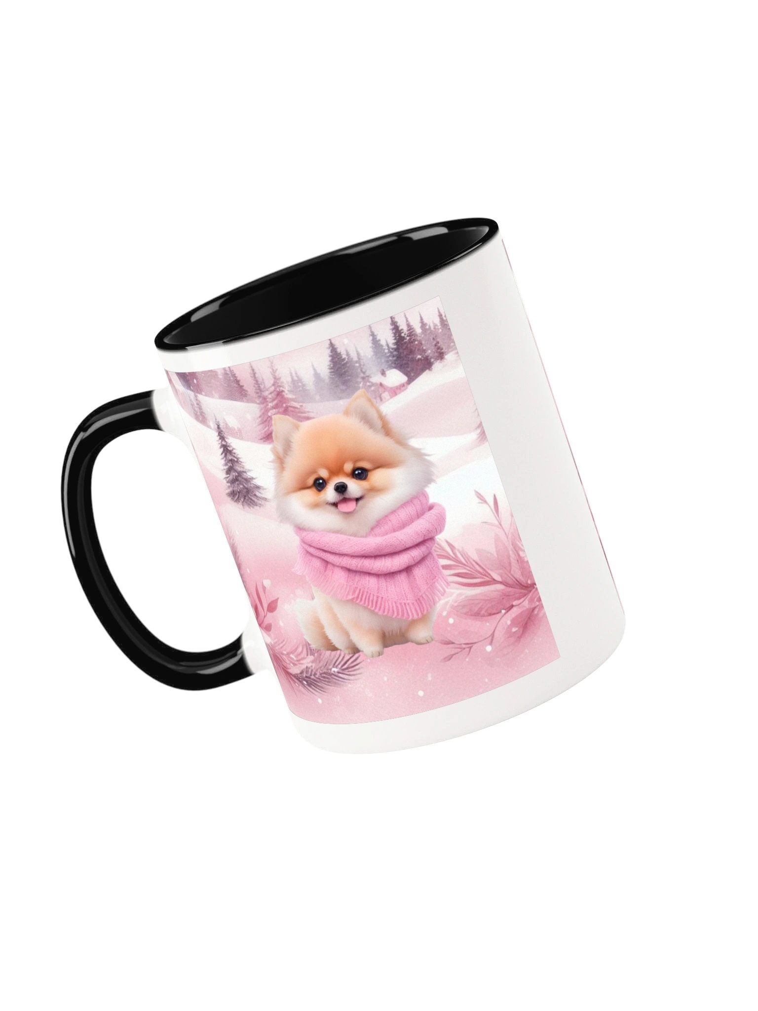 Pink Winter Pomeranian Mug product image (20)