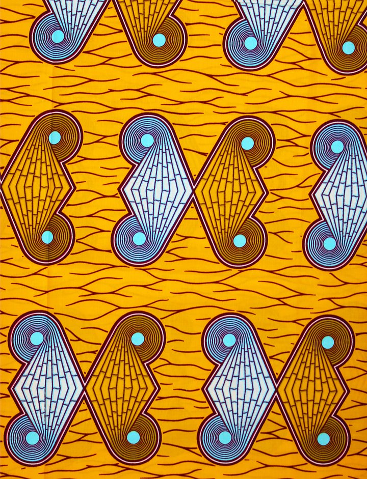 Scampolo Tessuto Wax Print - Design Astratto - 65 cm x 114 cm - cod-597/A product image (1)