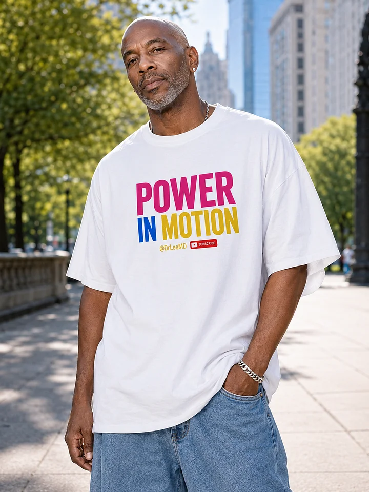 Power in Motion — White | Unisex T-Shirt product image (2)