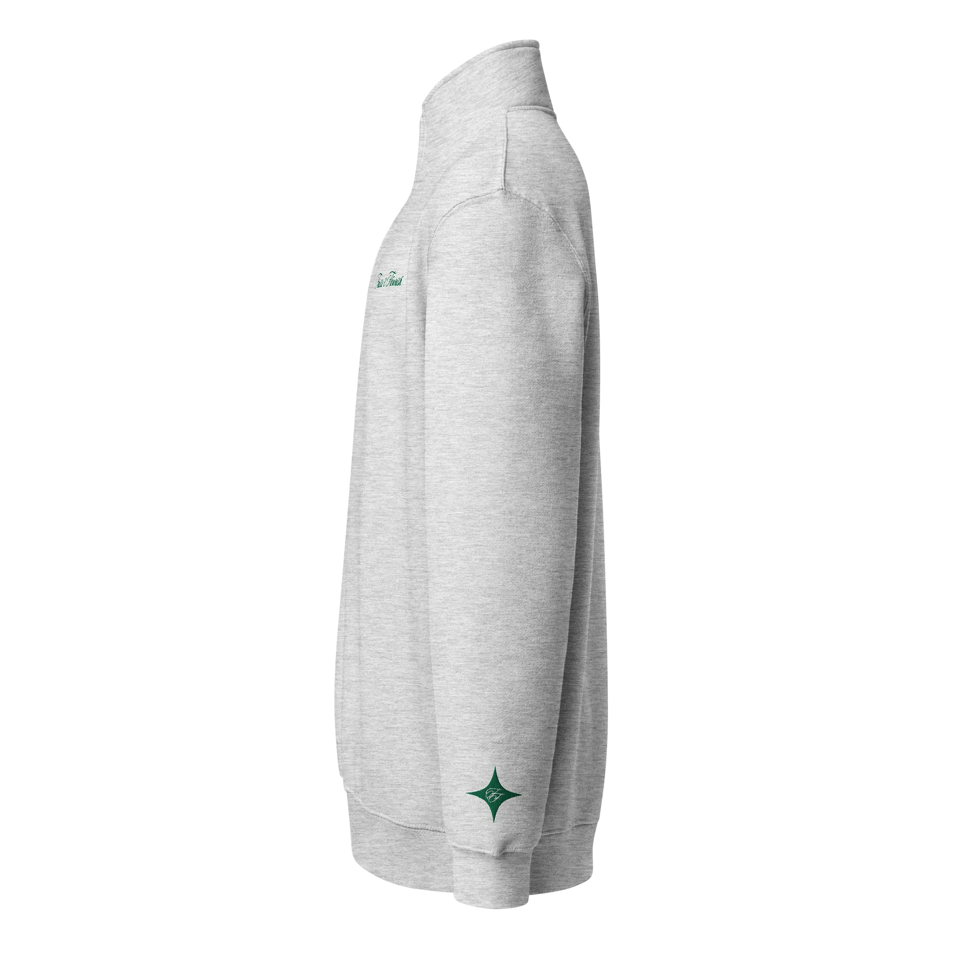 F&F Premium Quarter Zip Sweatshirt Tournament (GRN) product image (3)