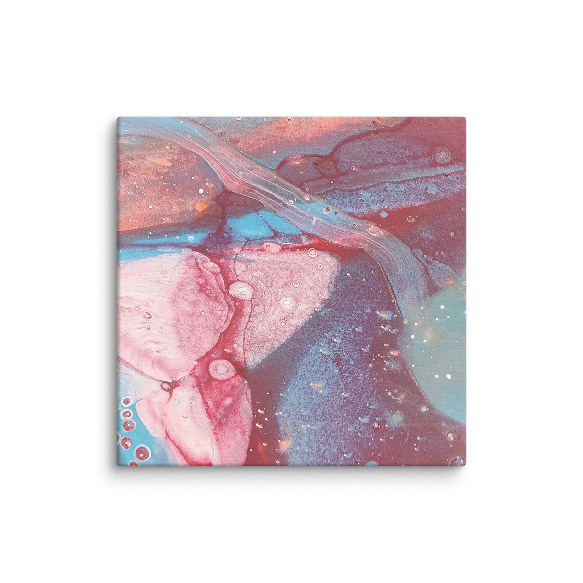 "Pink Space" Abstract Art Pour Canvas Print product image (1)