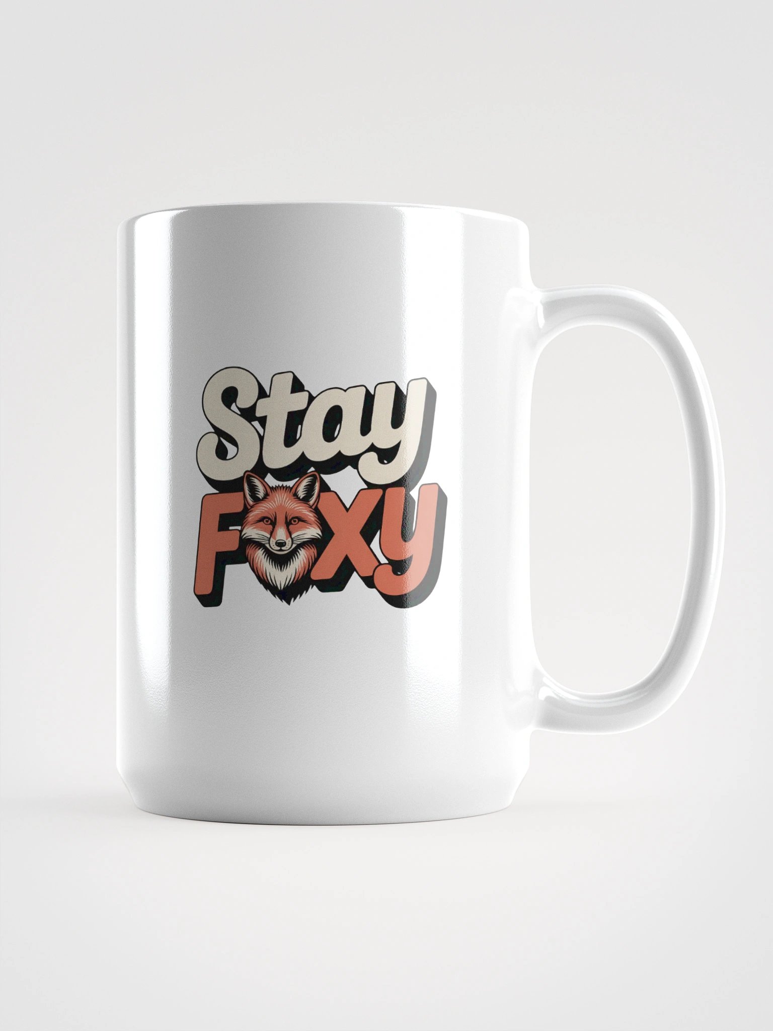 Foxy Elegance White Glossy Mug product image (1)