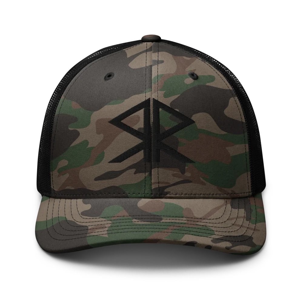 RR Flagless Camo Trucker Hat product image (1)