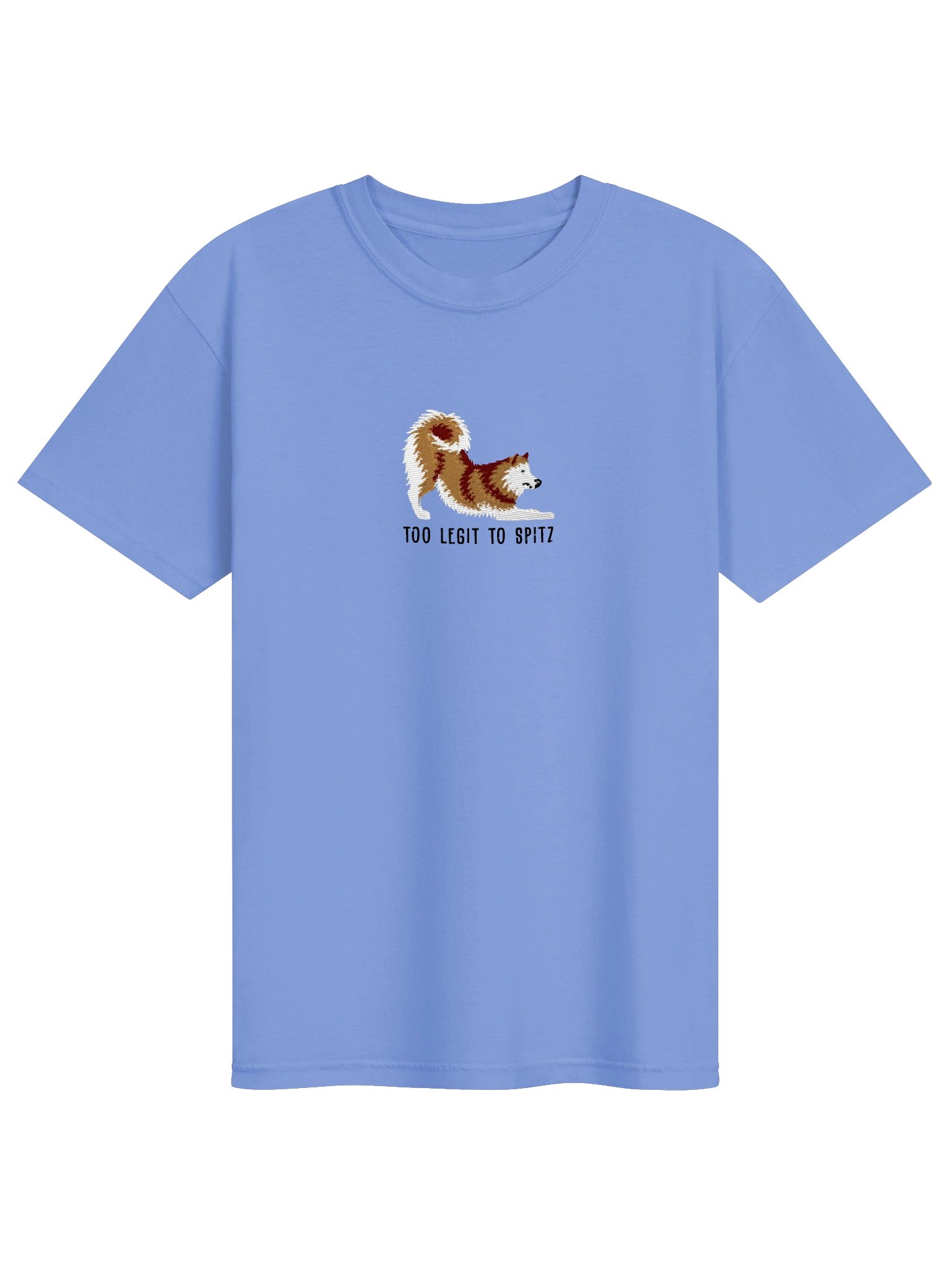 Too Legit to Spitz T-Shirt(Embroidered) of a Finnish Spitz(Gold) product image (2)