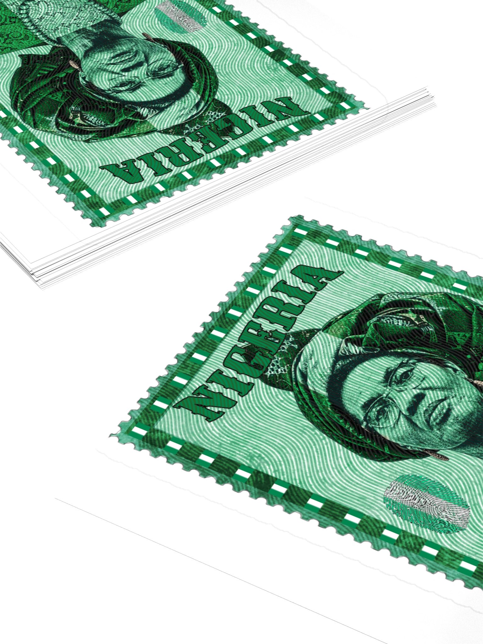 Funmilayo Ransome-Kuti Vintage Nigeria Postage Stamp Sticker product image (10)