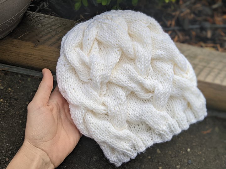 Selene Cable Knit Hat Pattern product image (2)