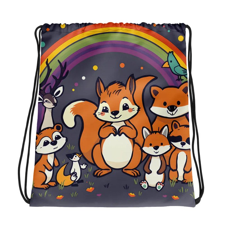 Rainbow Adventure All-Over Drawstring Bag product image (1)