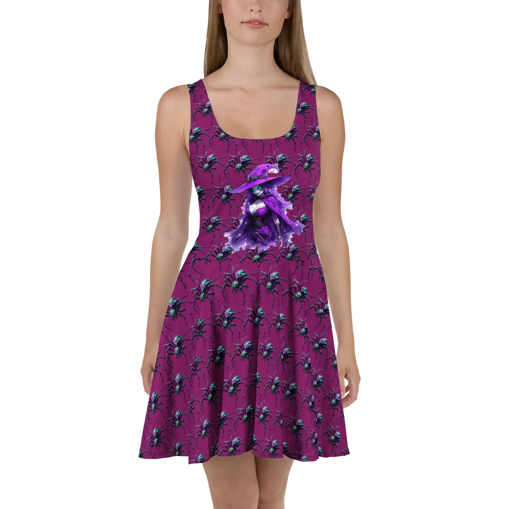 Witchy Spiderweb Skater Dress product image (2)