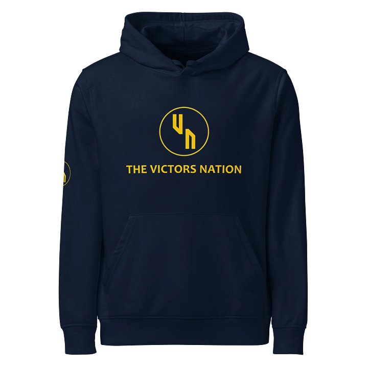 Navy VN Organic Hoodie (Unisex) product image (1)