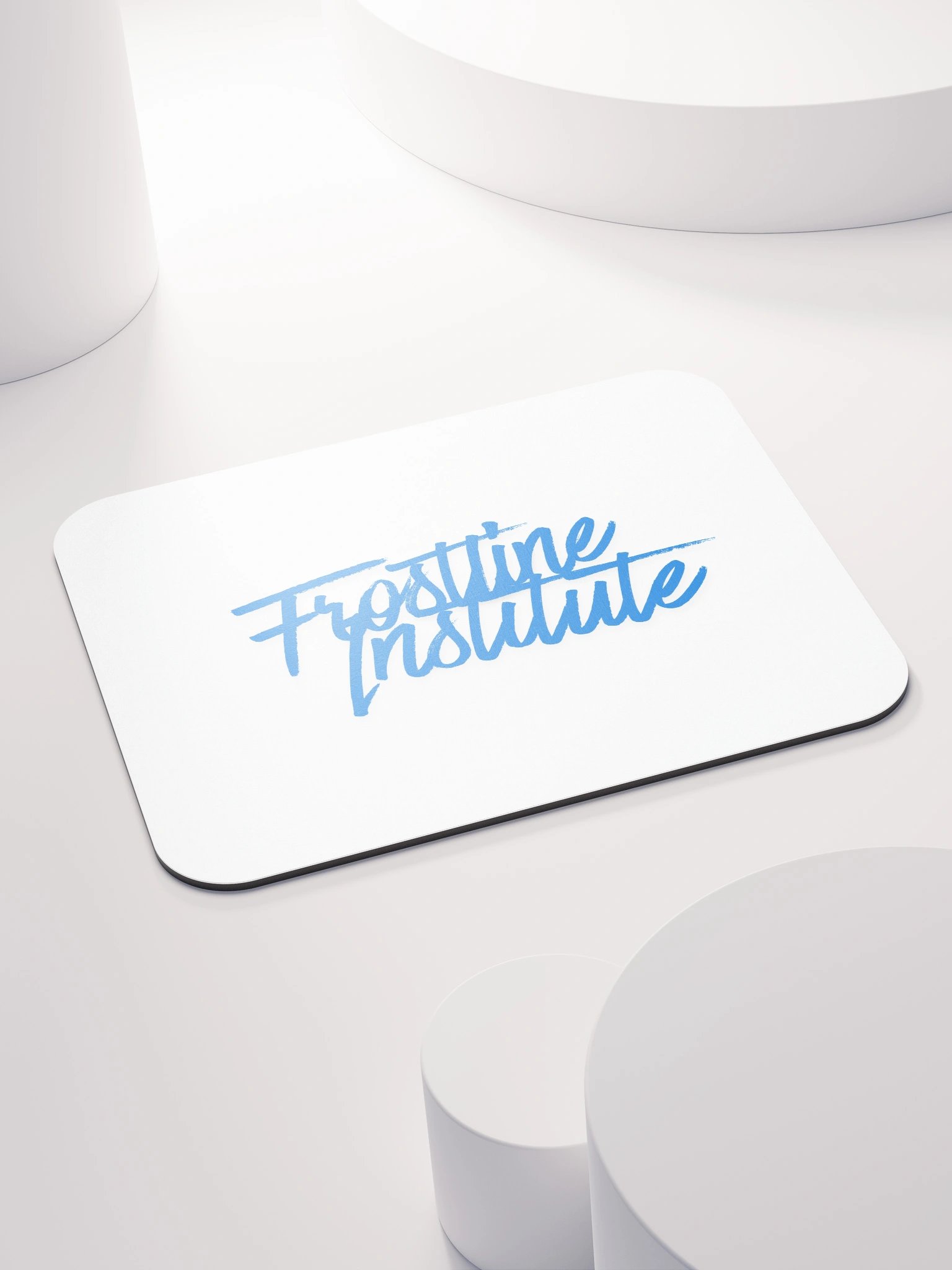Frostline Logo Mouse Pad White product image (4)
