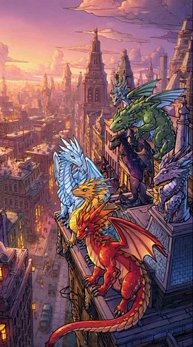La ville de Dragonaz city en bande dessinée #sora