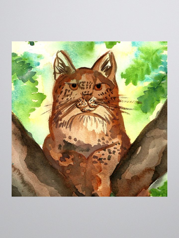 Lynx In A Tree Sticker product image (1)