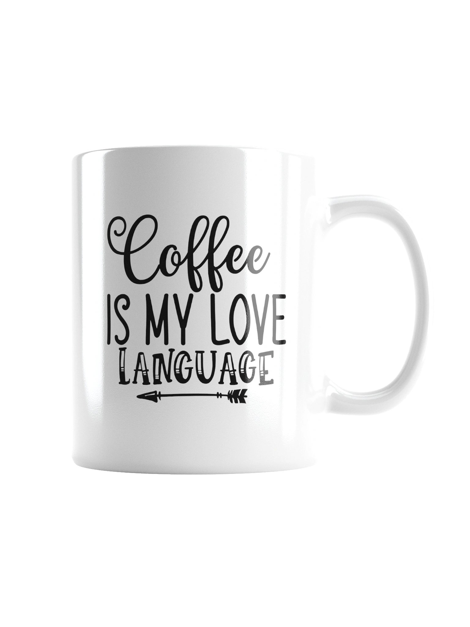 Coffee Is My Love Language Funny Mug - Cute Coffee Lover Ceramic Cup Gift product image (4)