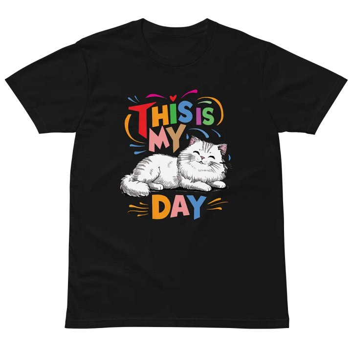 Cheerful Cat day Celebration T-Shirt product image (2)