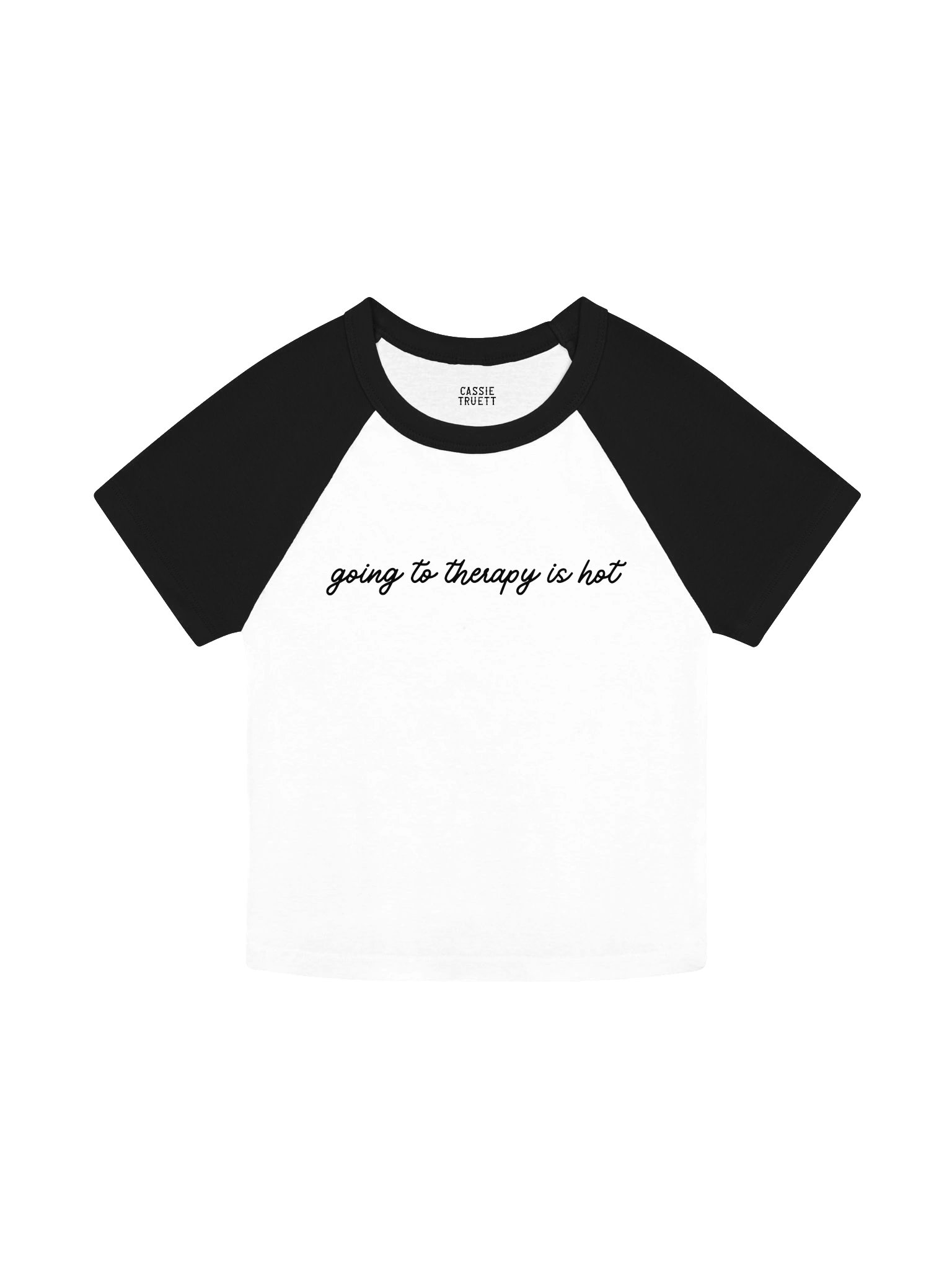 "Going to Therapy is Hot" baby tee product image (1)