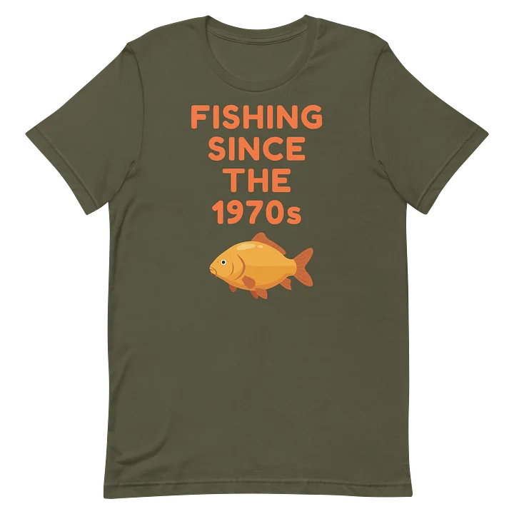 Fishing Since The 1970s T-Shirt (Khaki) product image (2)