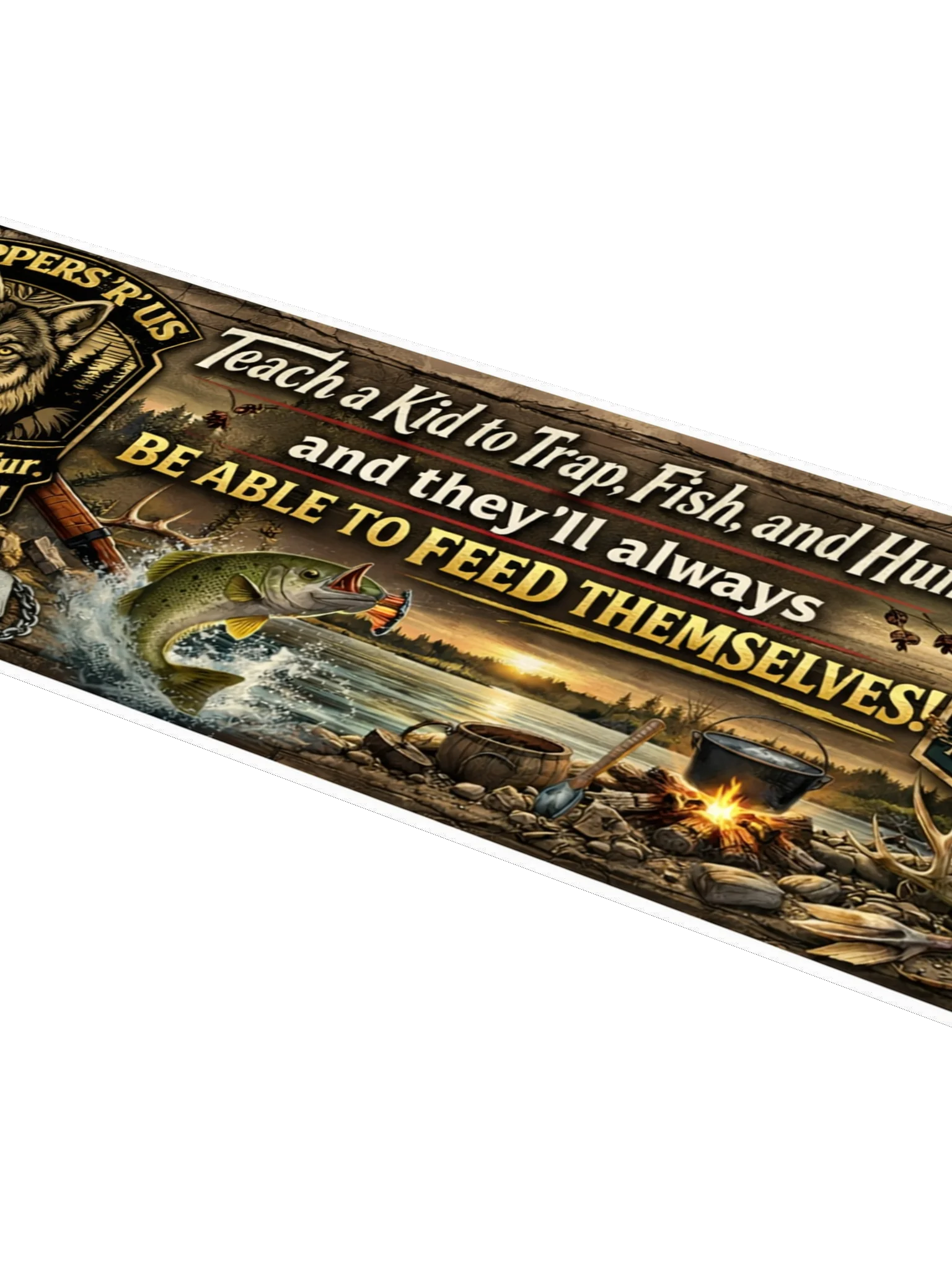 Teach a kid - Bumper sticker product image (4)