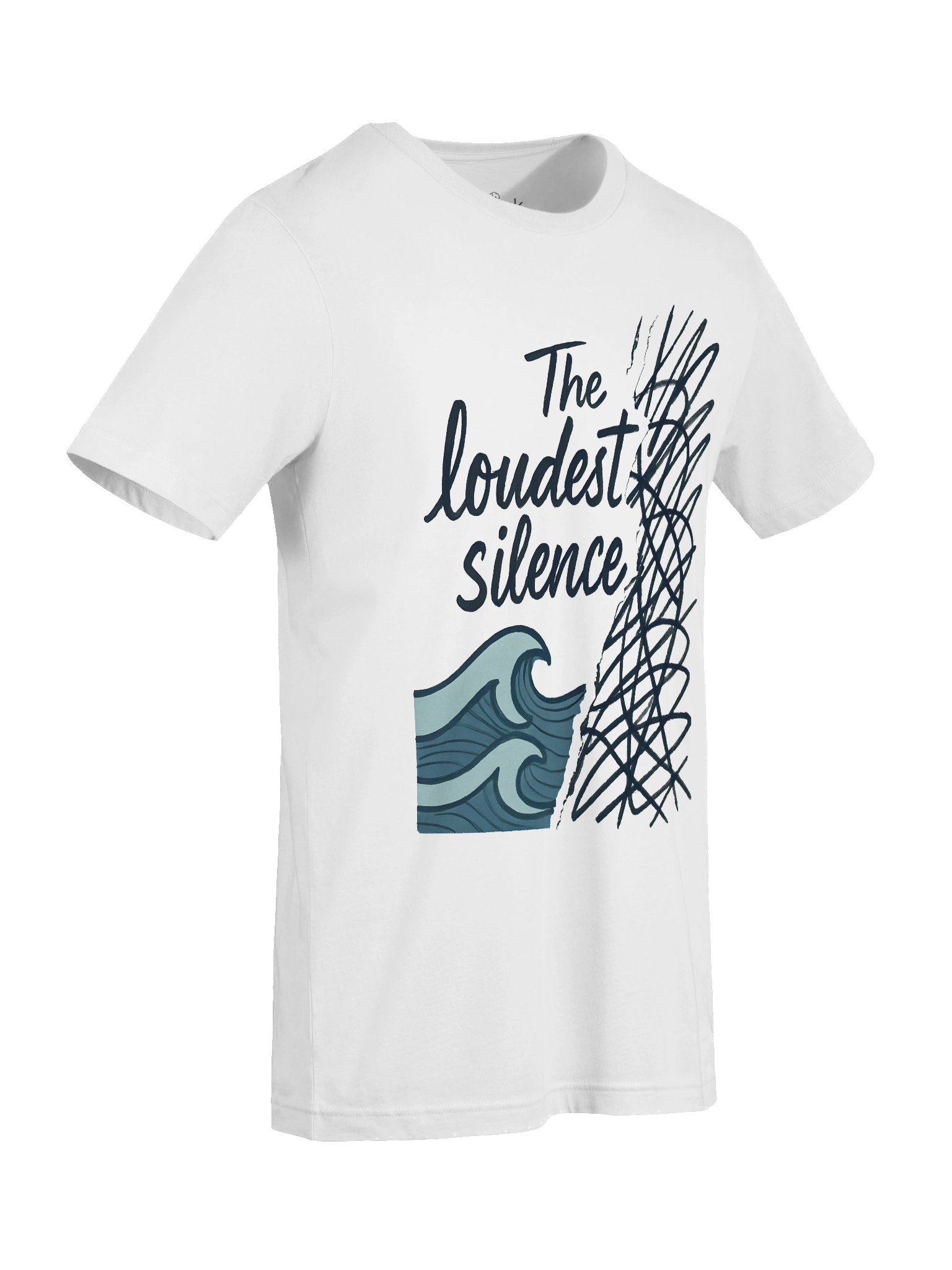 Quiet Chaos T-Shirt | Poetic Half-and-Half Overthink Wear product image (9)