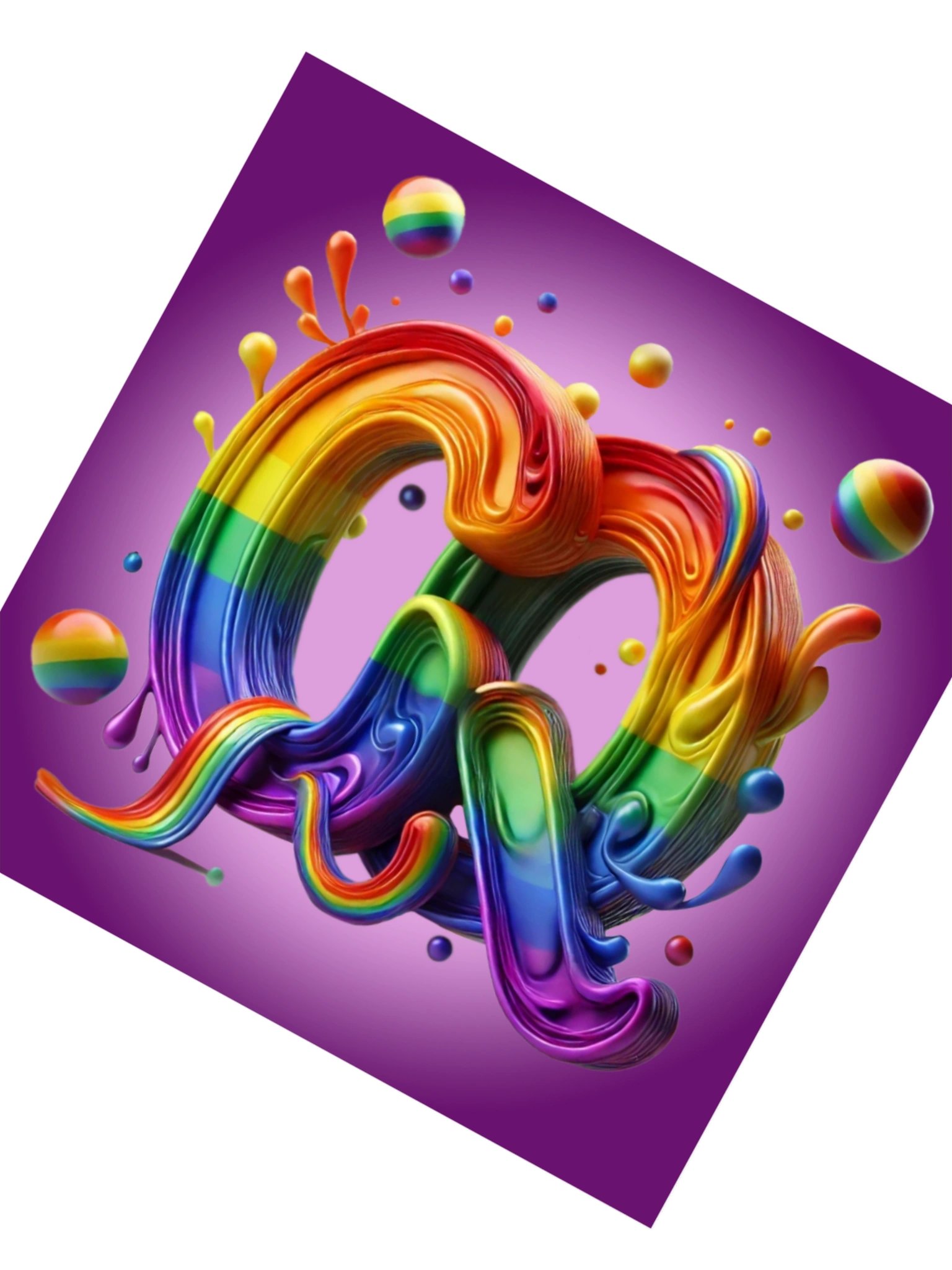 CQ Rainbow Emblem Sticker product image (3)