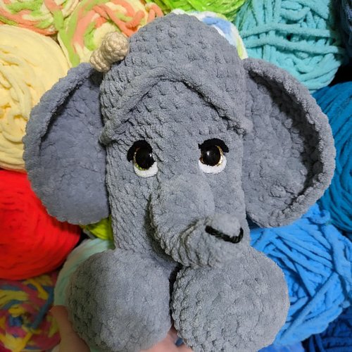 A totally innocent elephant! I made this as a birthday present for someone who loves elephants, and has a great sense of humo...
