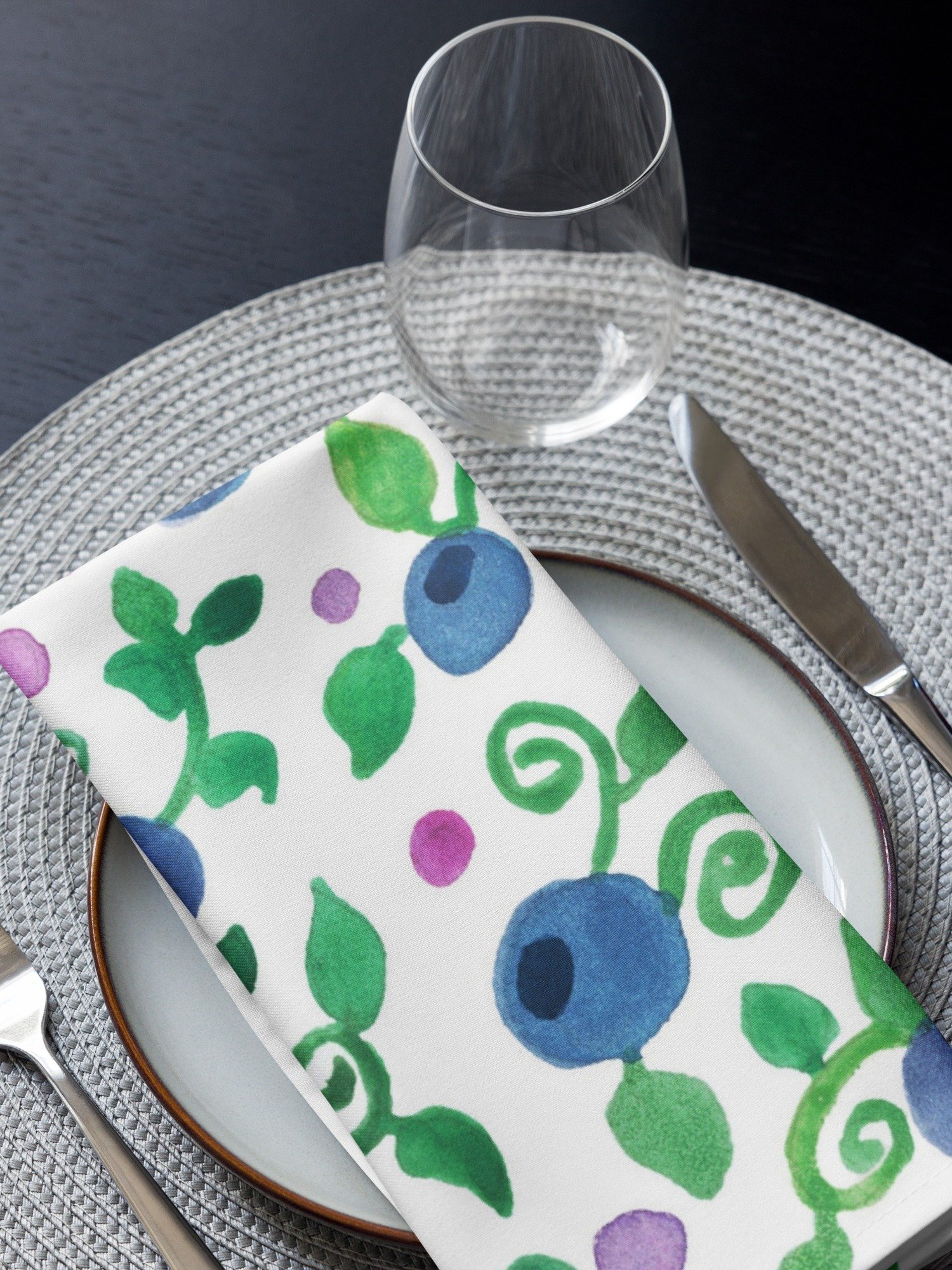 Blueberries Cloth Napkin Set product image (4)