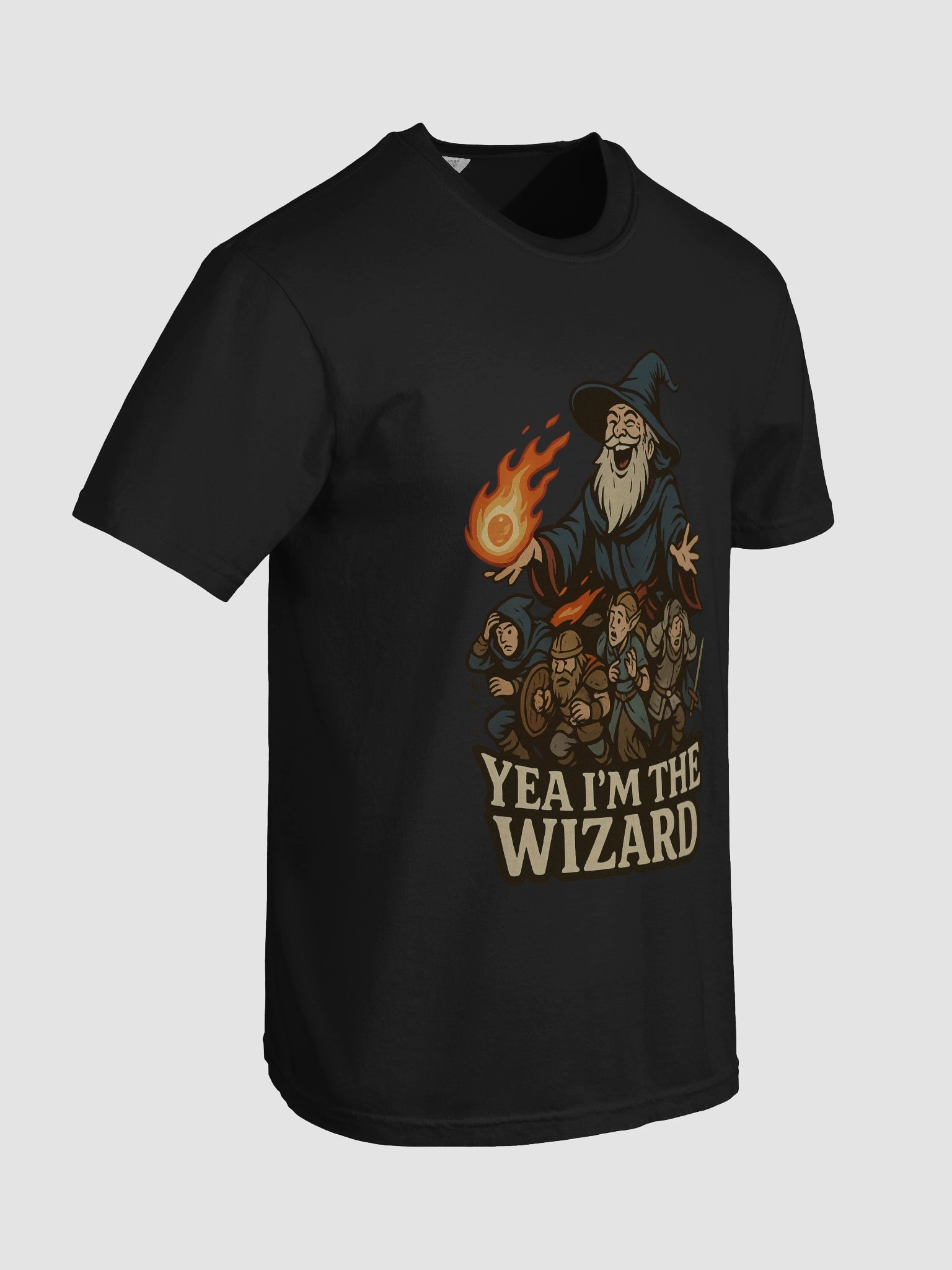 "Yea, I'm the Wizard" Tee – Scrolls, Spells, and Sass product image (47)