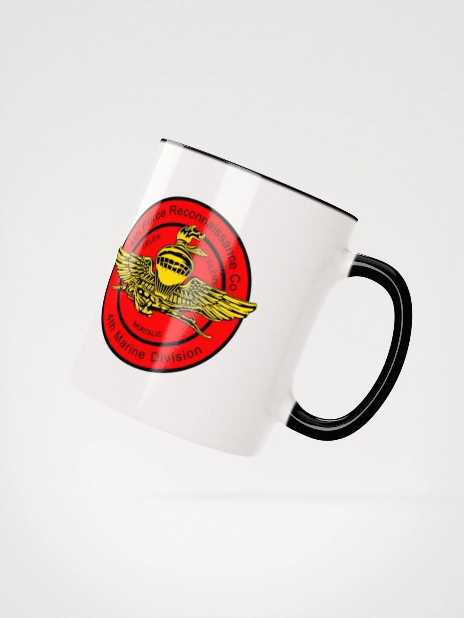 4th Force Reconnaissance Company: Coffee Cup White Exterior/Black Interior product image (2)