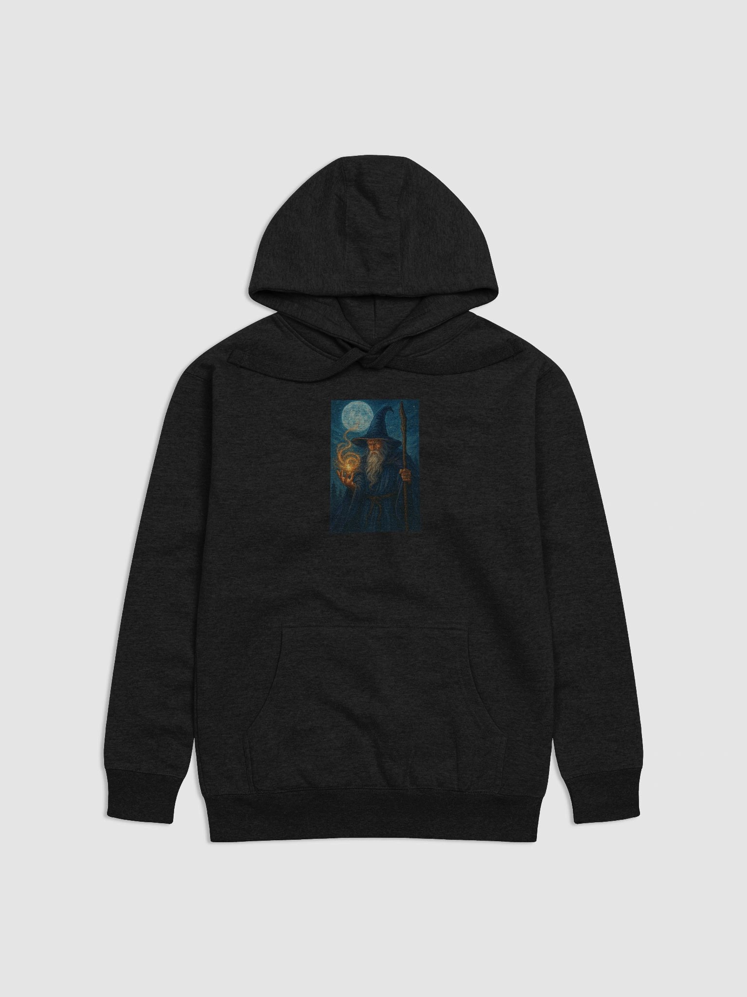 "Moonlit Spellcaster – The Wizard's Flame" product image (1)