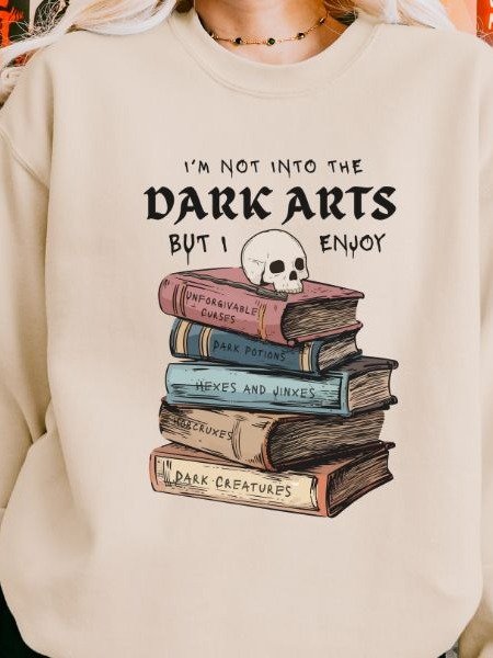Dark Arts Lover Vintage Minimalist Cozy Fall Sweatshirt product image (11)