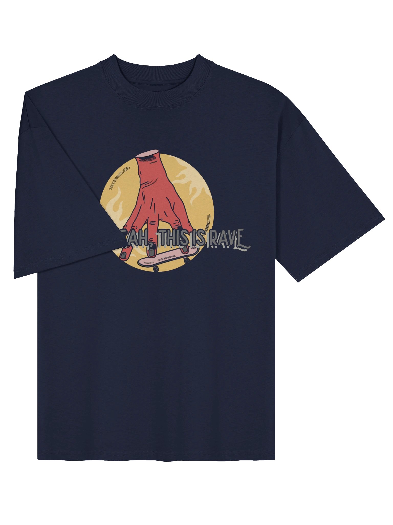 "Hell Yeah, This Is Rave!" Skater-Vibes Graphic T-Shirt product image (10)