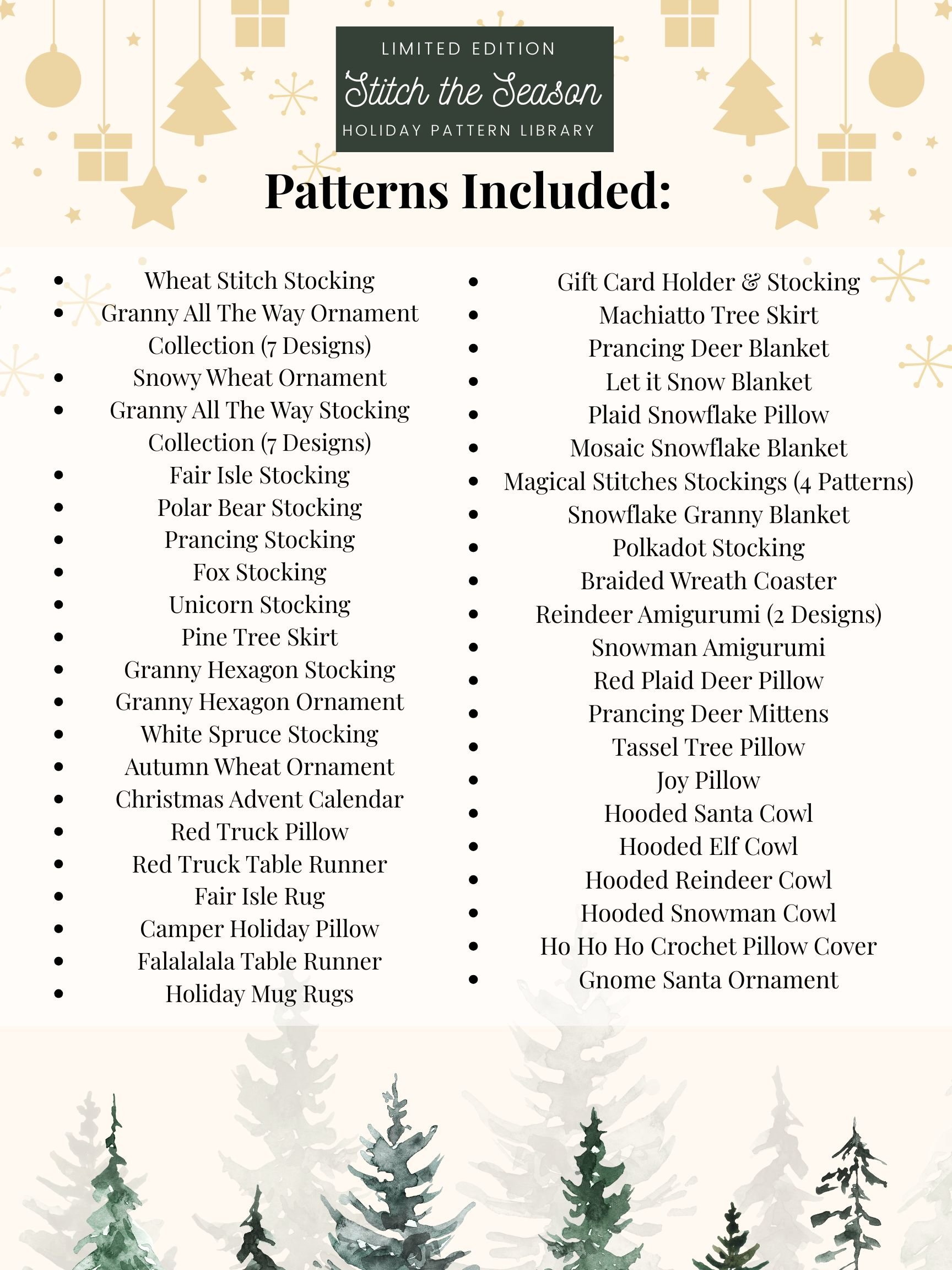 Limited Edition Stitch the Season Holiday Pattern Library, 55+ Crochet Christmas Patterns. Limited Time product image (3)